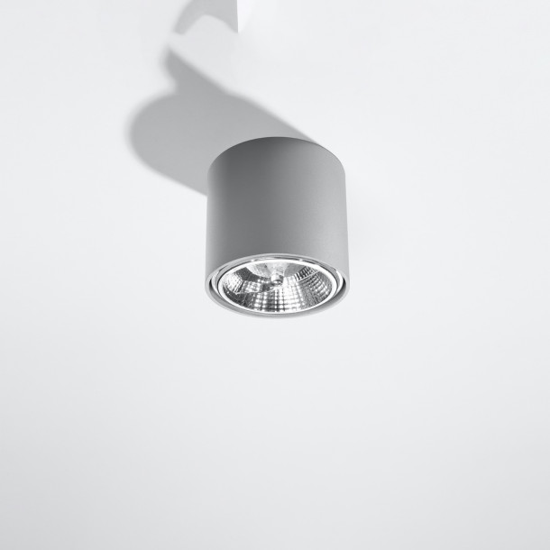 Plafonnier Elyaila gris