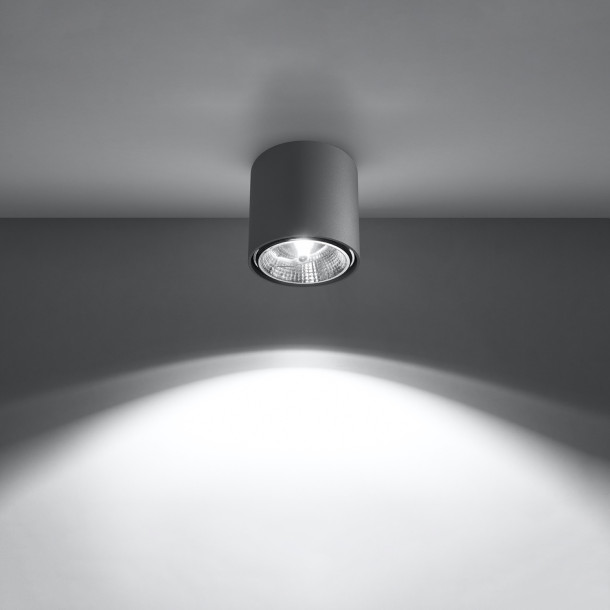 Plafonnier Elyaila gris