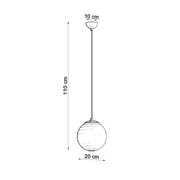 Lampe pendante Lumaena 20 doré