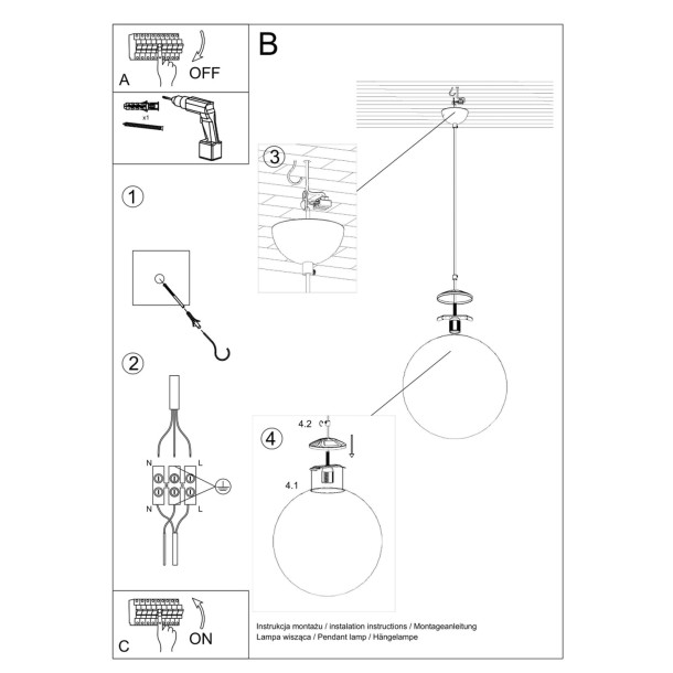 Lampe pendante Lumaena 20 doré