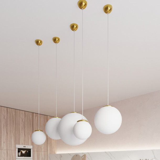 Lampe pendante Lumaena 30 dorée