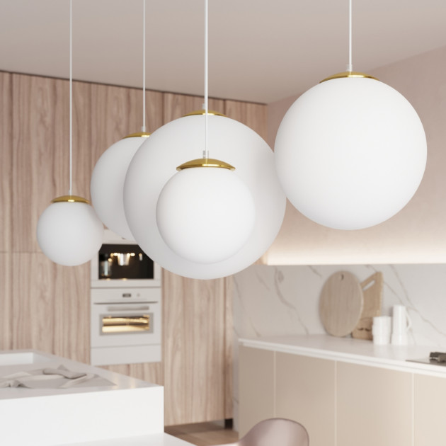 Lampe pendante Lumaena 30 dorée