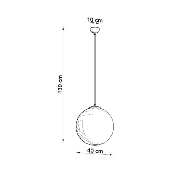 Lampe pendante Lumaena 40 doré