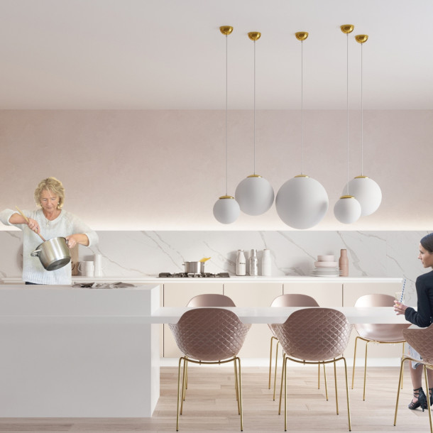 Lampe pendante Lumaena 40 doré