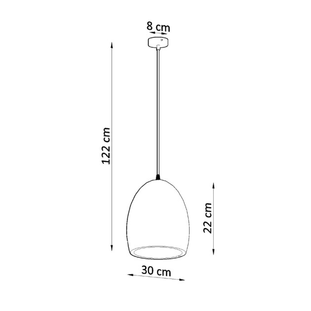 Lampe pendante en céramique Veraais