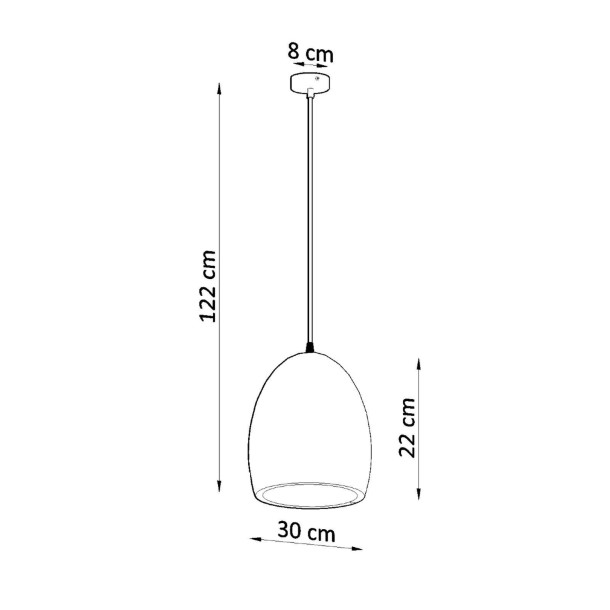 Lampe pendante en céramique Veraais