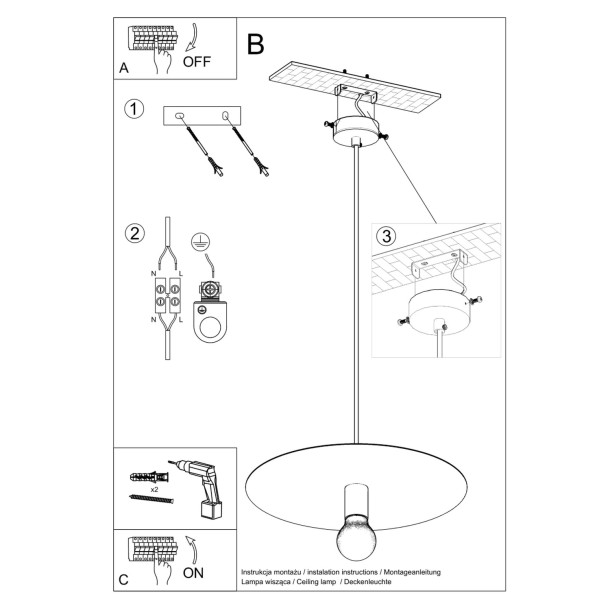 Lampe suspendue Veraiara blanc