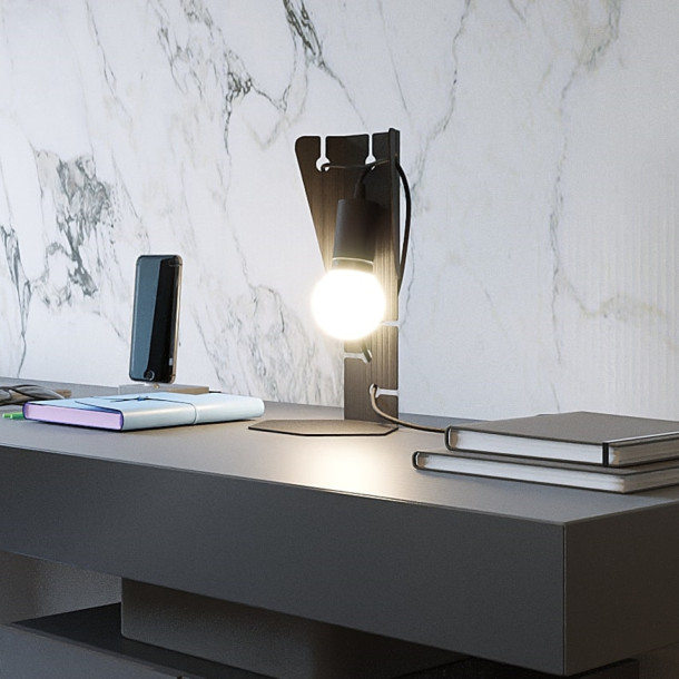 Lampe de table Zenaaeea noir