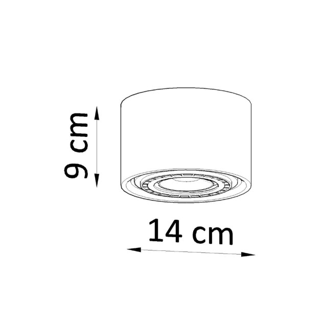 Plafonnier Eliana 1 béton