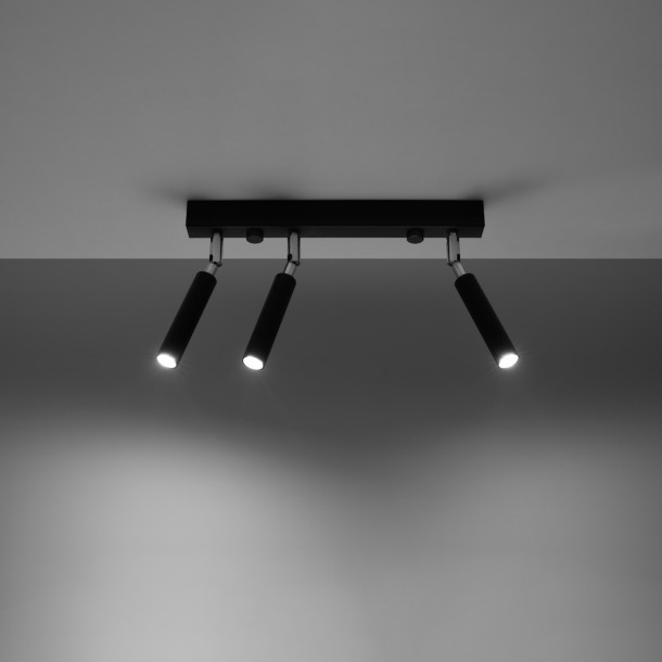 Plafonnier Zenaion 3 noir
