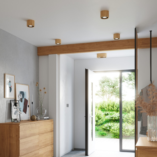 Plafond Eliana 1 bois naturel