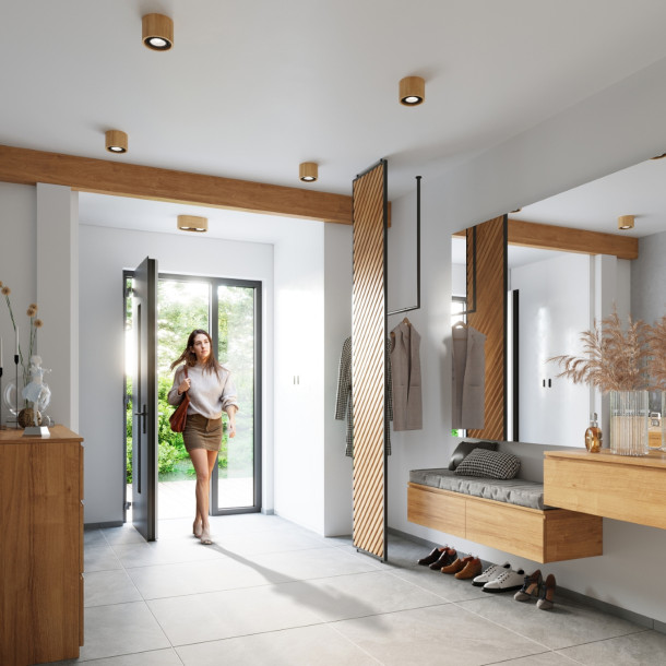 Plafond Eliana 1 bois naturel
