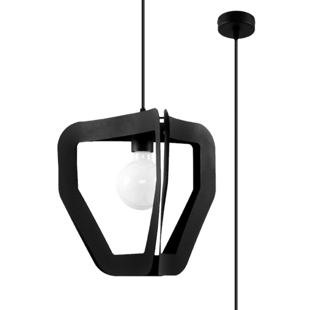 Lampe pendante Calyra noir