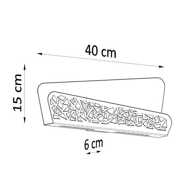 Applique Soliea blanc