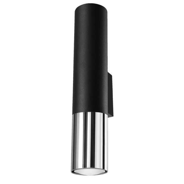 Applique Elaeon noir/chrome
