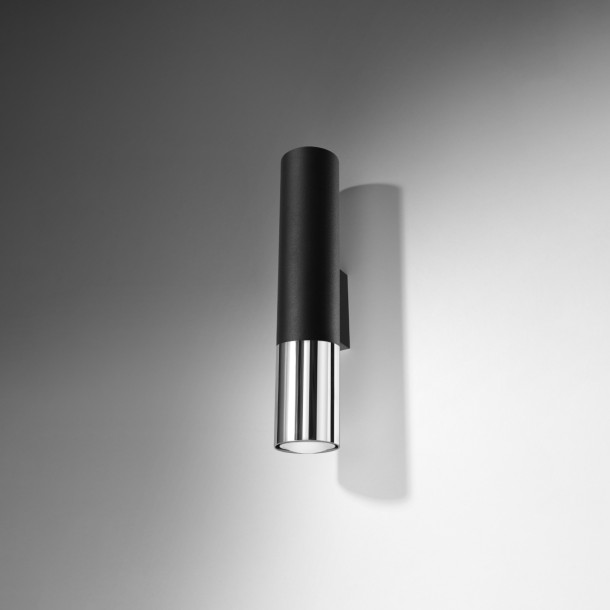 Applique Elaeon noir/chrome