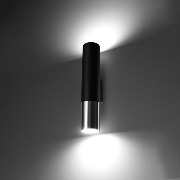 Applique Elaeon noir/chrome