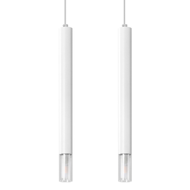 Lampe suspendue Oraeys 2 blanc