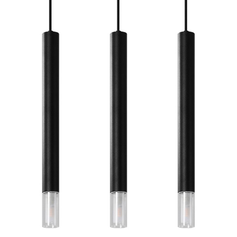 Lampe pendante Oraeys 3 noir