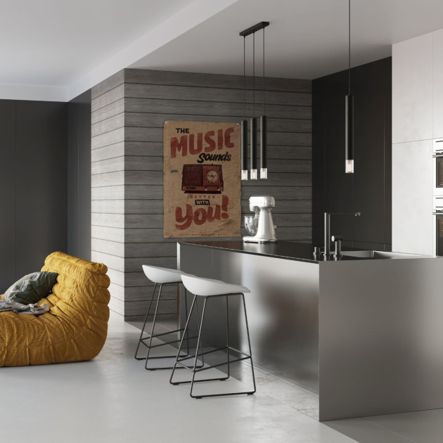 Lampe pendante Oraeys 3 noir
