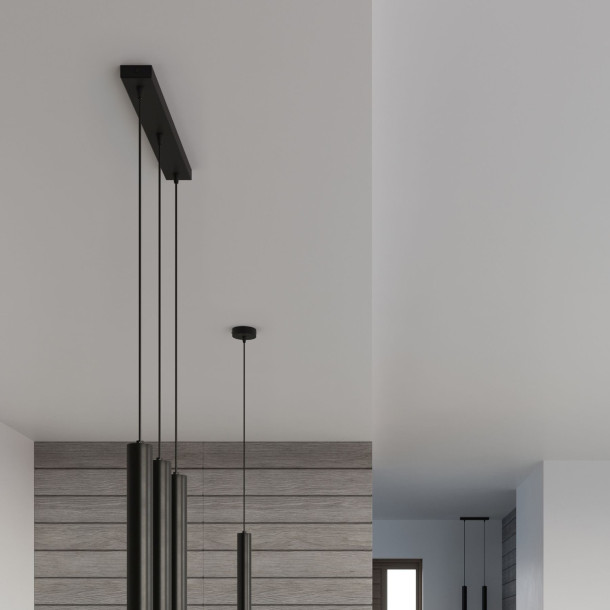 Lampe pendante Oraeys 3 noir