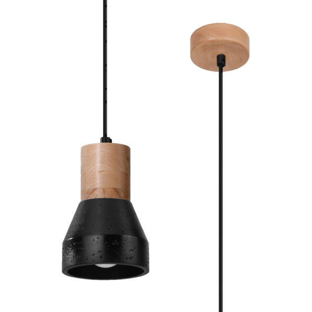 Lampe suspendue Calila noir