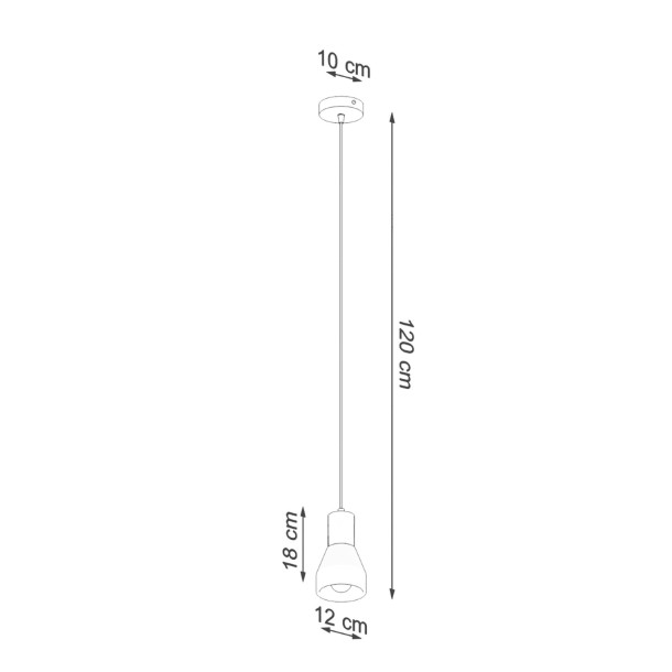 Lampe suspendue Calila noir