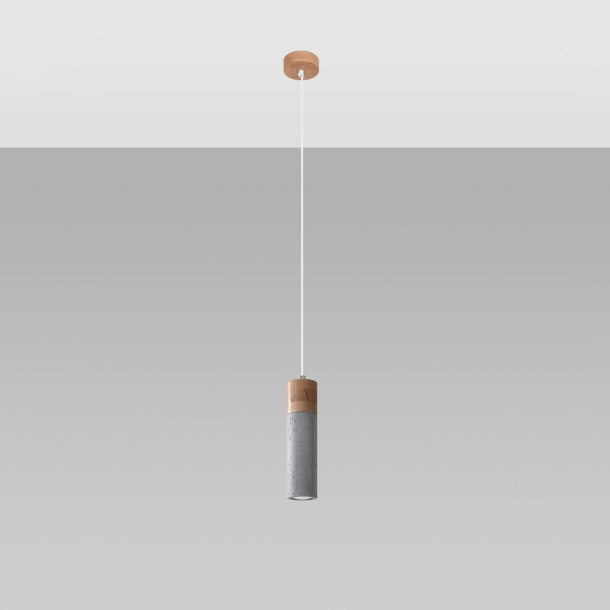 Lampe suspendue Alaela 1 gris