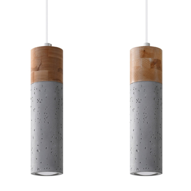 Lampe suspendue Alaela 2 gris