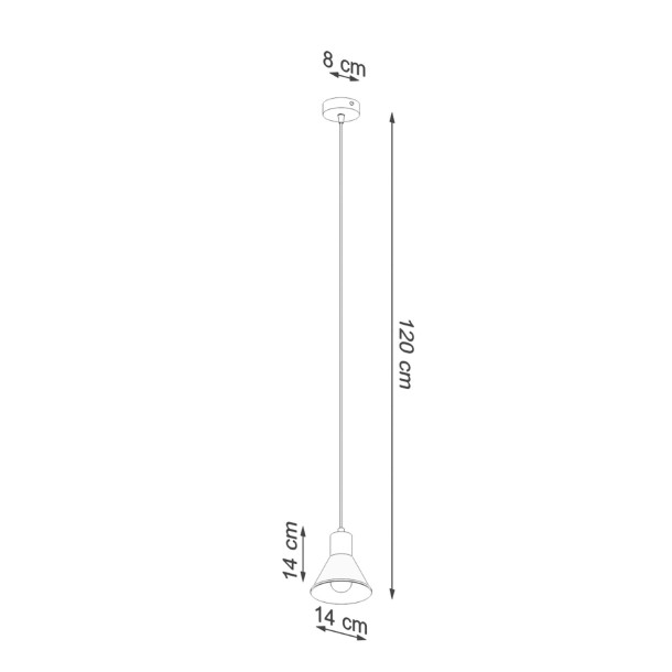 Lampe pendante Elyla 1 blanc [E27].