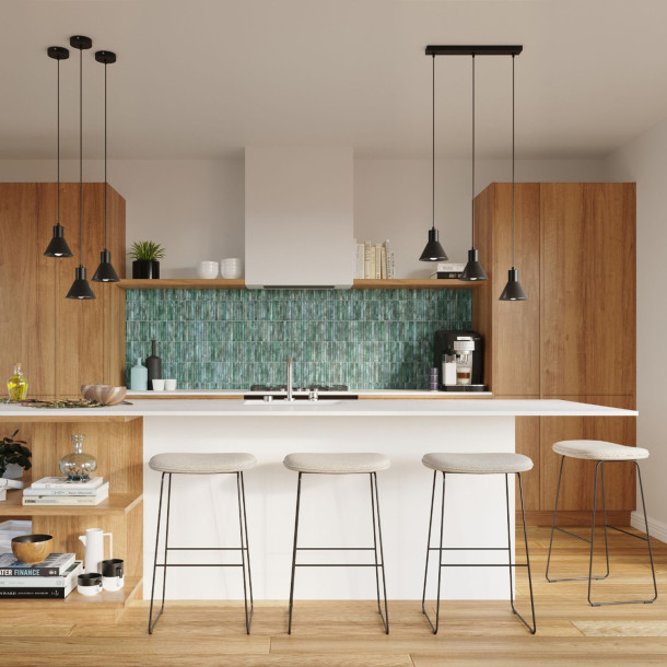 Lampe pendante Elyla 3 noir [E27].