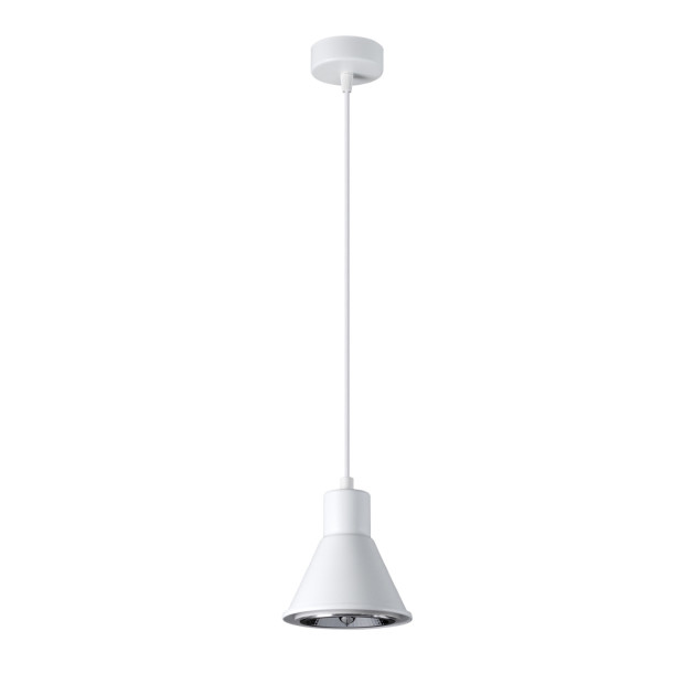 Lampe suspendue Elyla 1 blanc [ES111]