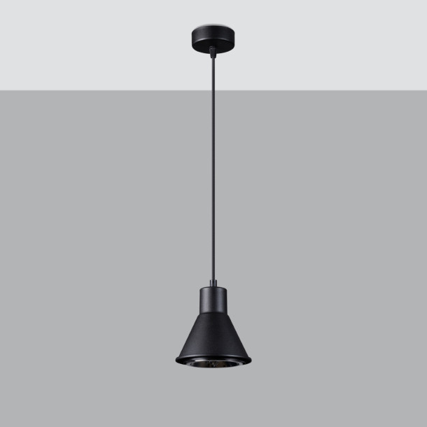 Lampe suspendue Elyla 1 noir [ES111]