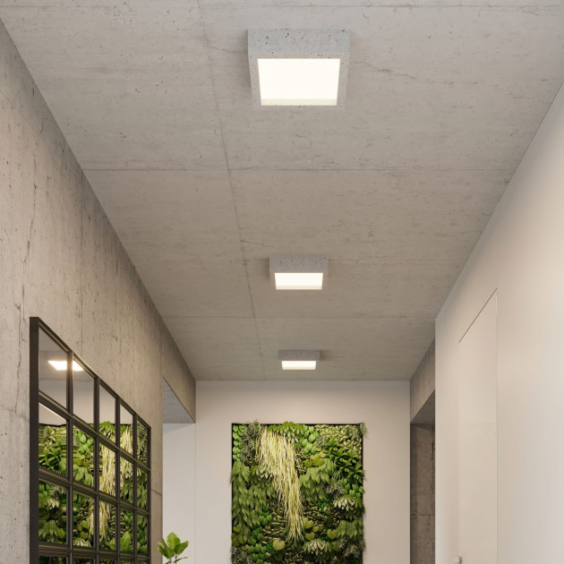 Plafonnier Lumela béton