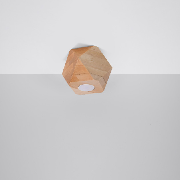 Plafonnier Oryen 1 bois naturel