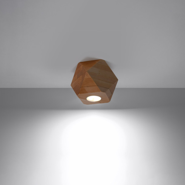 Plafonnier Oryen 1 bois naturel