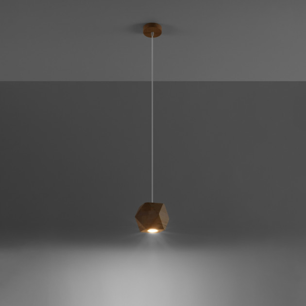 Lampe pendante Oryen bois naturel