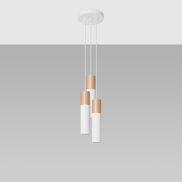 Lampe pendante Coraeor 3P blanc