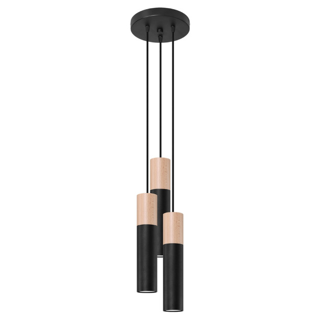 Lampe pendante Coraeor 3P noir