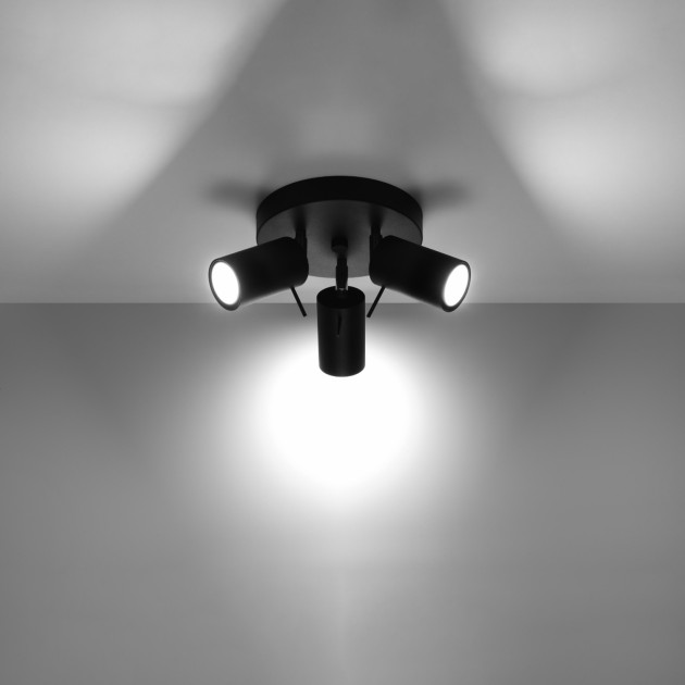 Plafonnier Veraaeen 3P noir