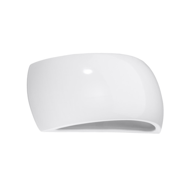 Applique vernie Velyor blanc brillant