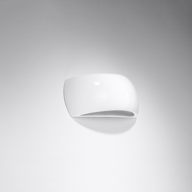 Applique vernie Velyor blanc brillant
