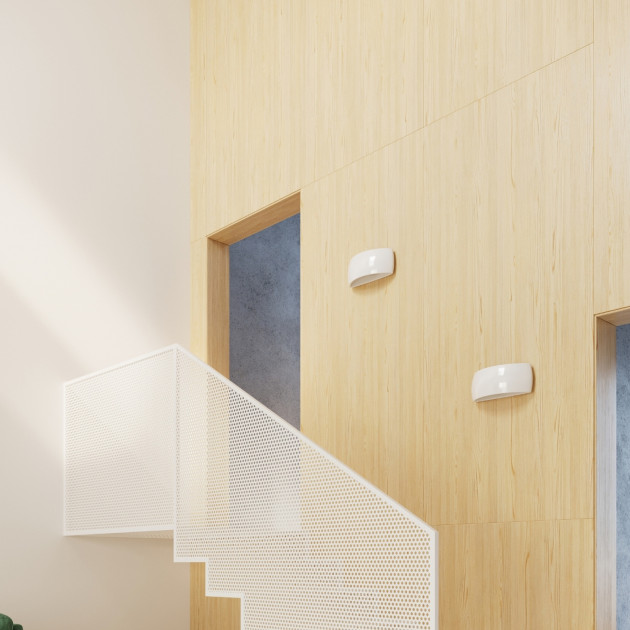 Applique vernie Velyor blanc brillant