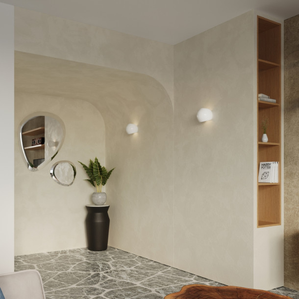 Applique vernie Luxeiala blanc brillant