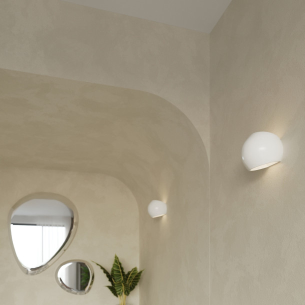 Applique vernie Luxeiala blanc brillant