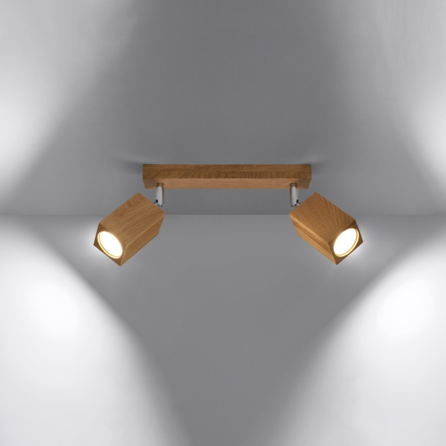 Plafonnier Luxeela 2 chêne