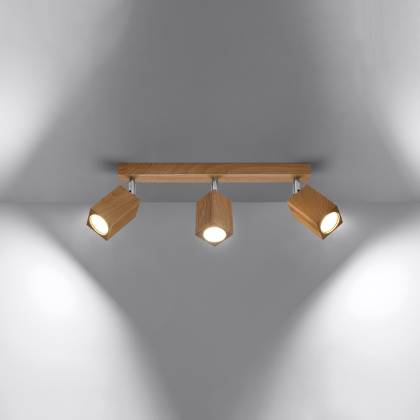 Plafonnier Luxeela 3 chêne