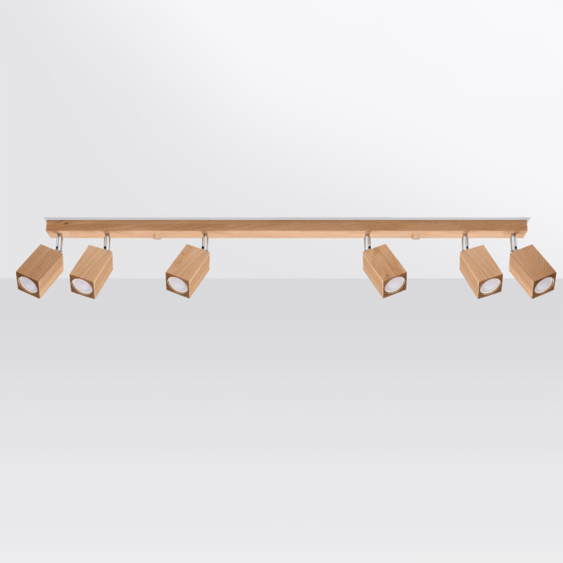 Plafonnier Luxeela 6 chêne