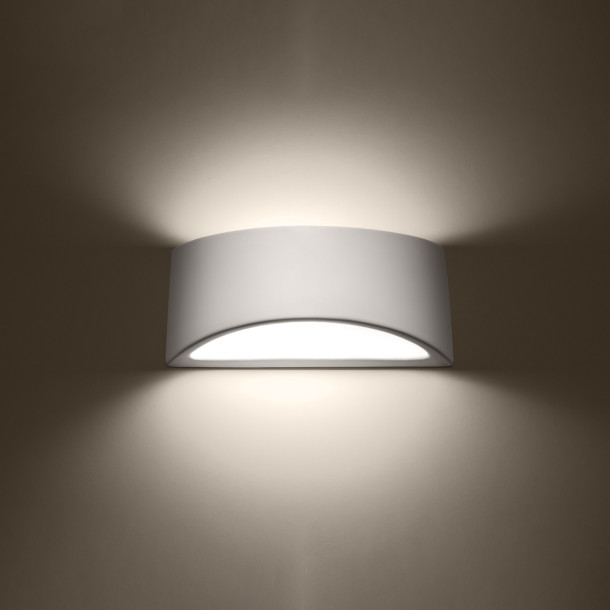 Applique vernie Caliaea blanc brillant