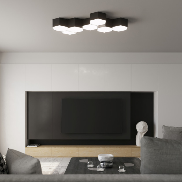 Plafonnier Veraiala 11 noir
